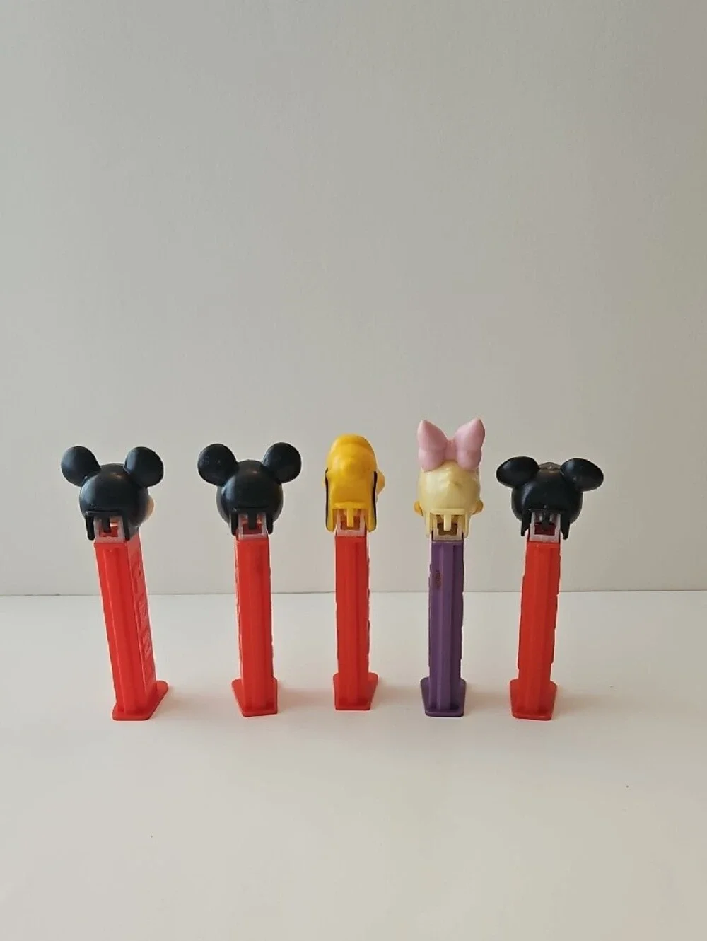 Disney PEZ Dispensers Set - Red & Purple Stems